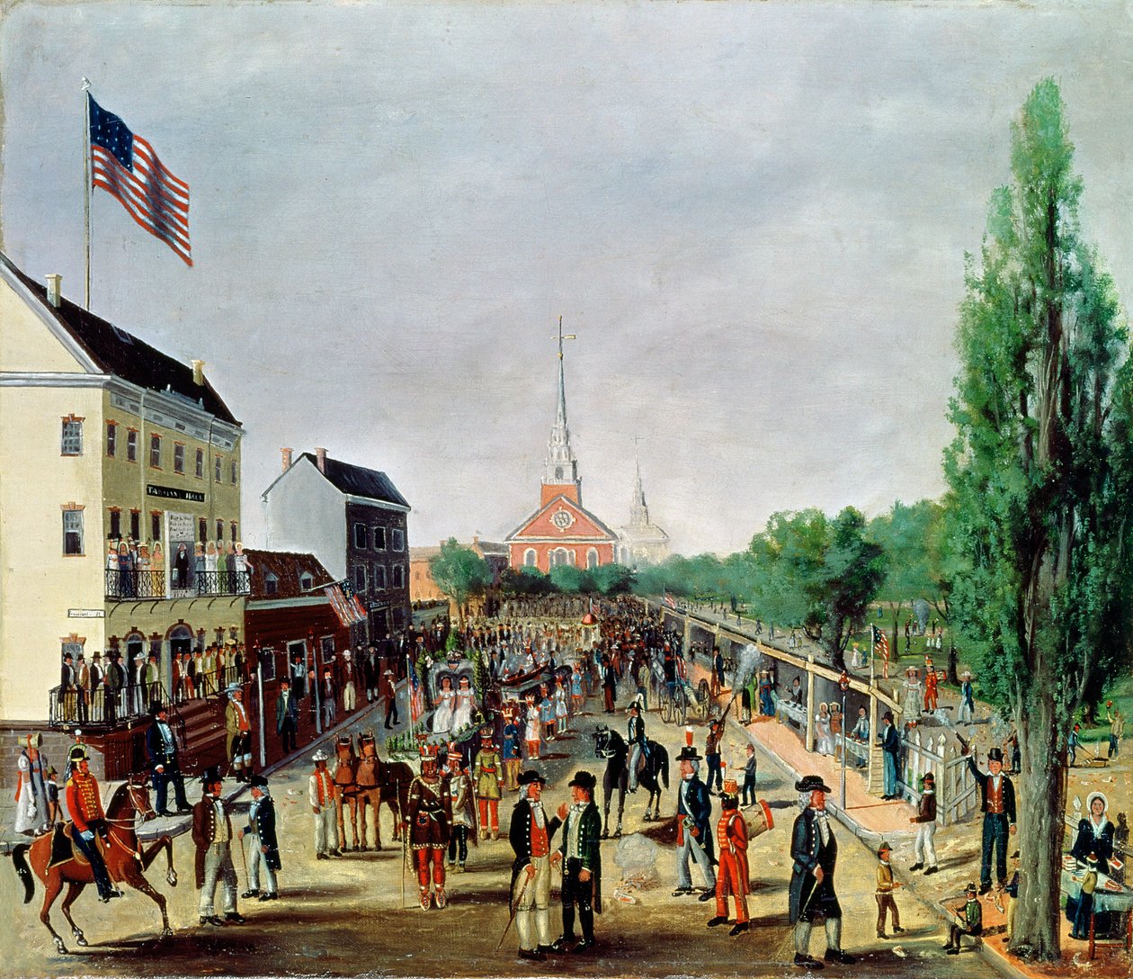 Sociedad Tammany celebrando el 4 de julio, 1812, 1869 de William Chappel