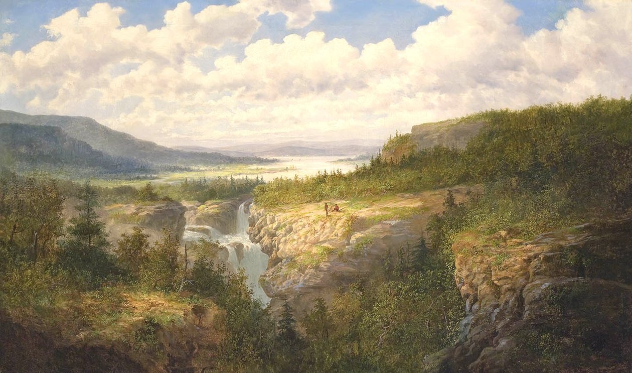 Cataratas de Tamahaka, condado de Cherokee, Carolina del Norte de William Charles Anthony Frerichs