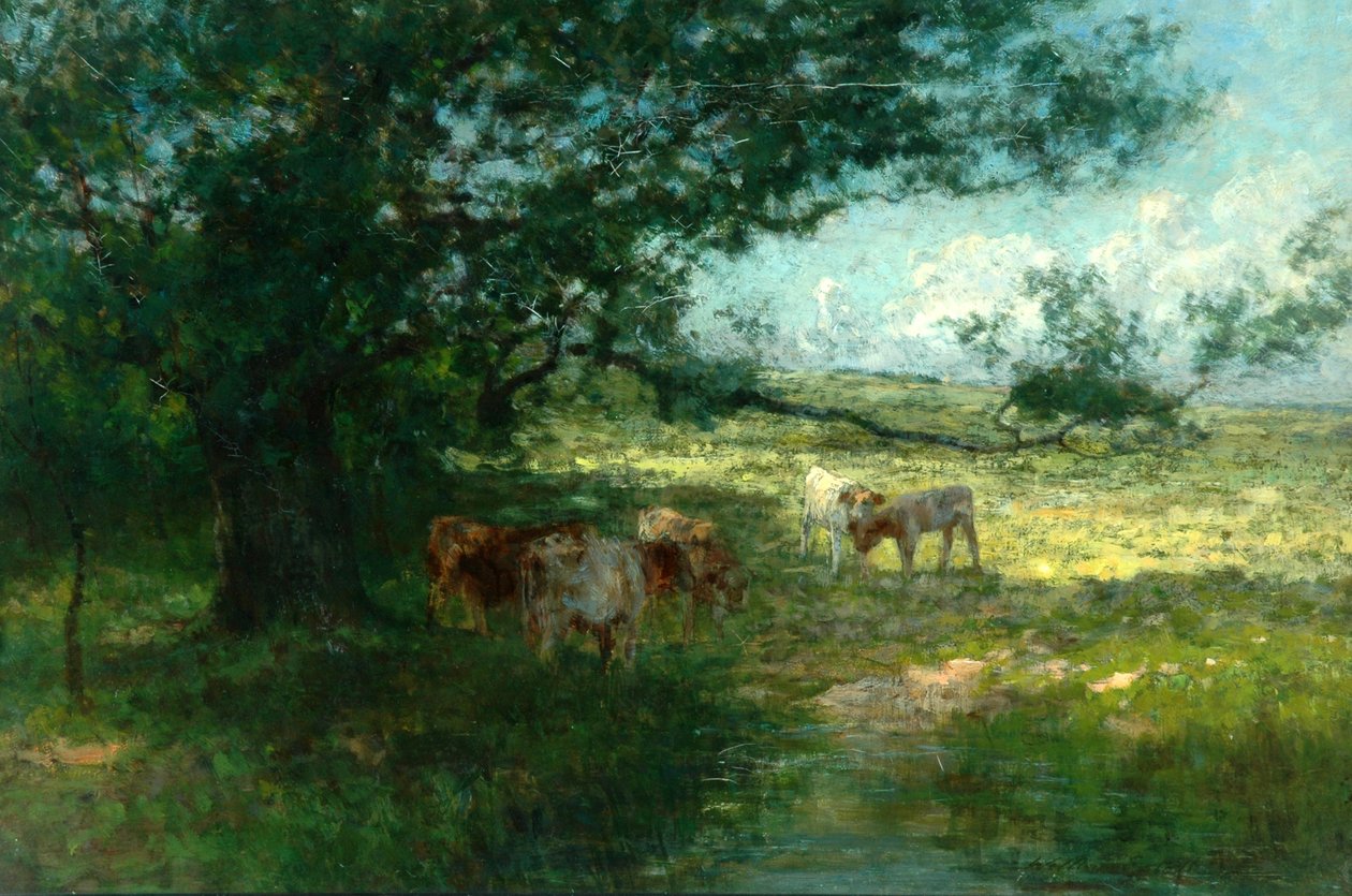 En los prados, al atardecer de William Westall