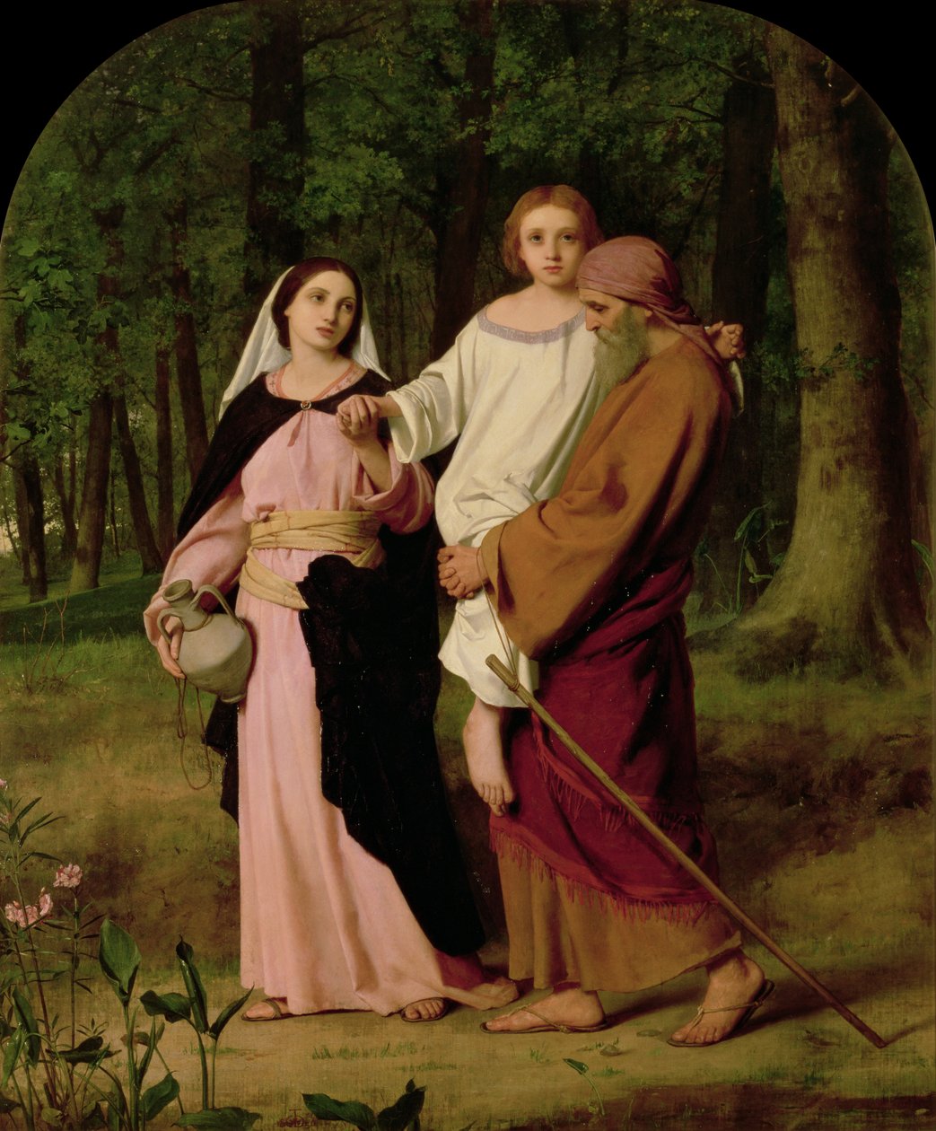 Jesús regresando a Nazaret con sus padres de William Dobson
