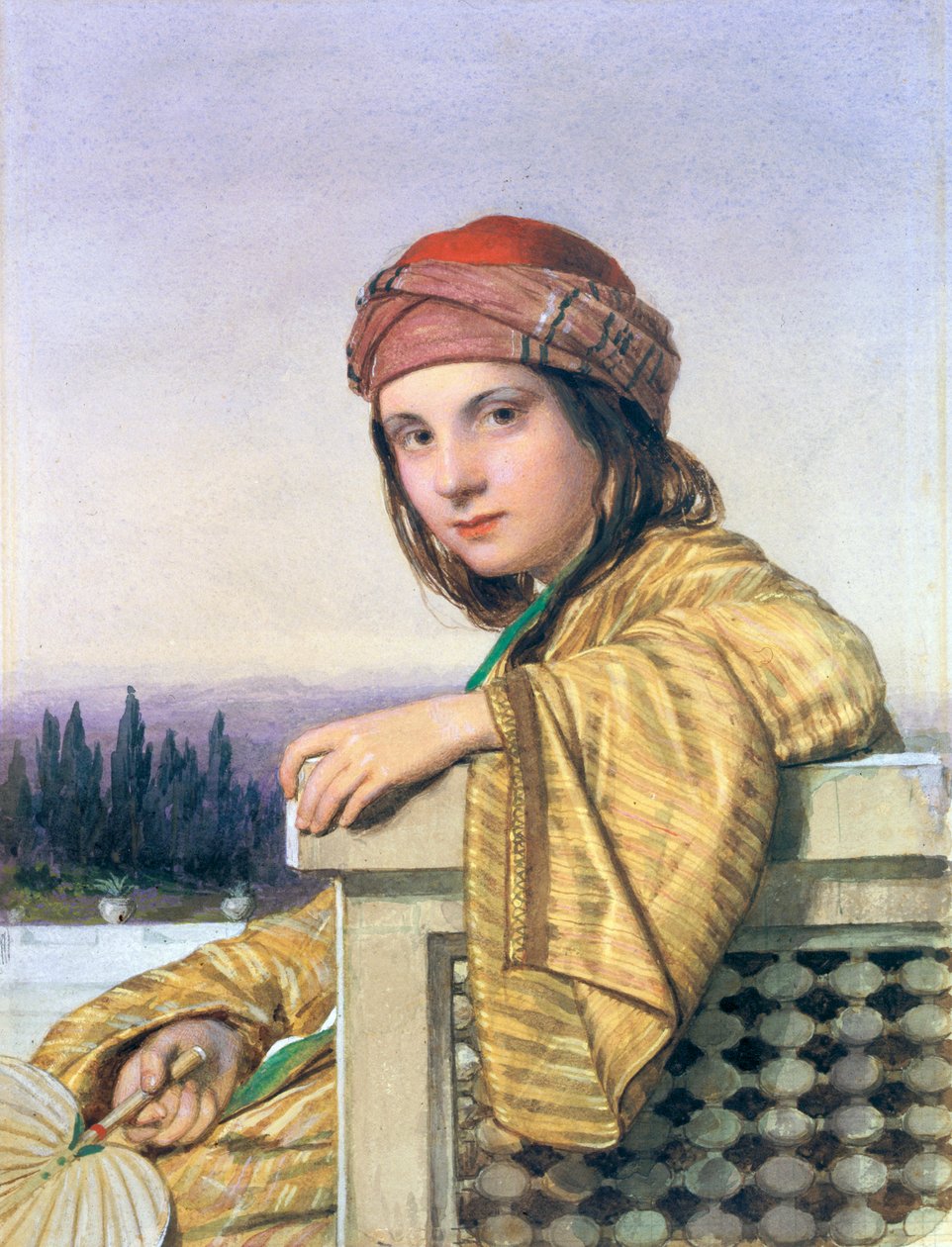 Retrato de una niña turca, 1864 de William Dobson