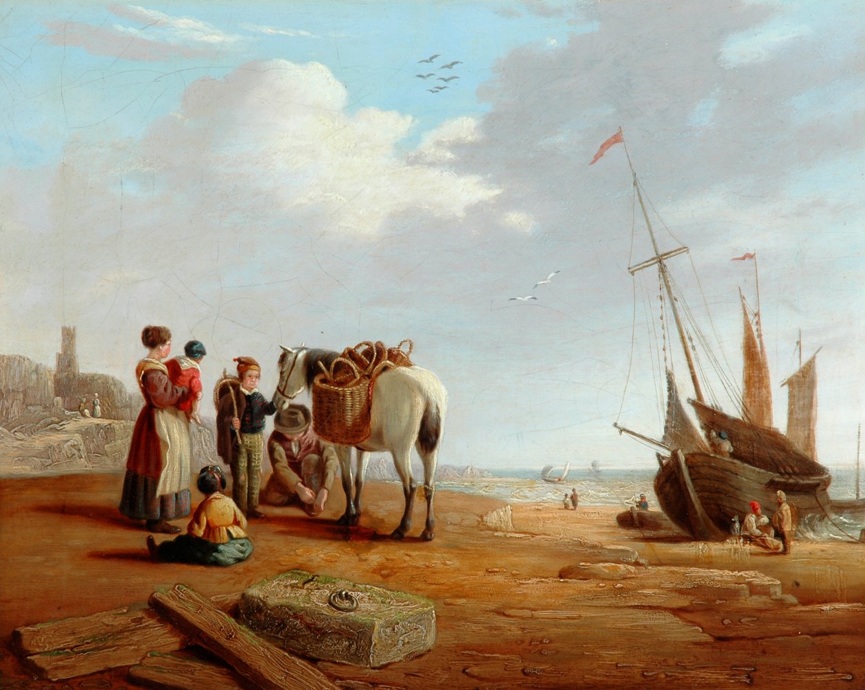 Escena de la costa italiana de Clarkson Frederick Stanfield