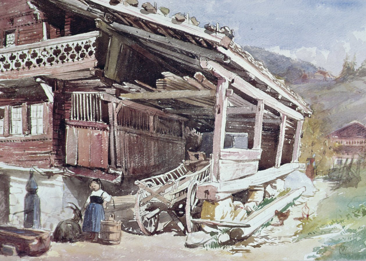Chalet y Granja en el Oberland Bernés de William Collingwood