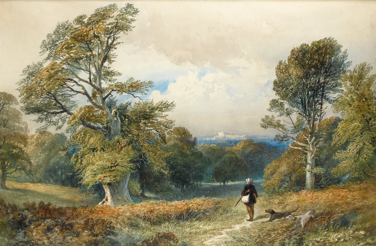 Caza menor en el Gran Parque de Windsor de William Collingwood Smith