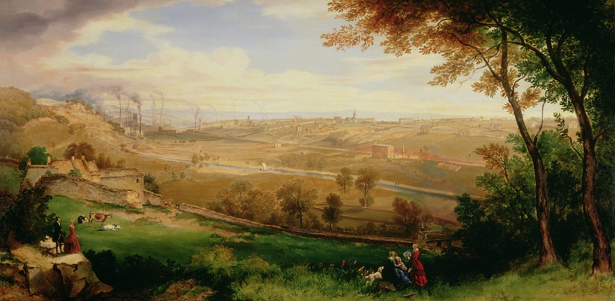 Vista de Bradford, 1849 de William Cowen