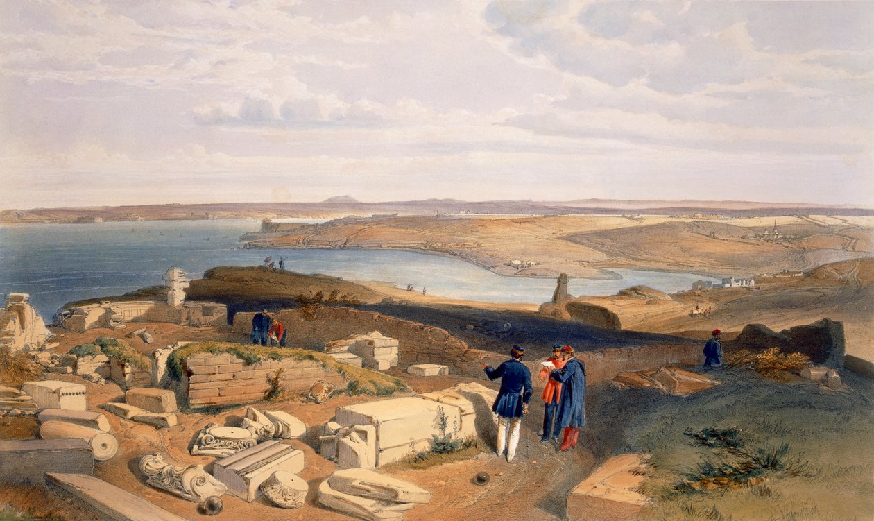 Sebastopol desde el viejo Chersonese, lámina de 