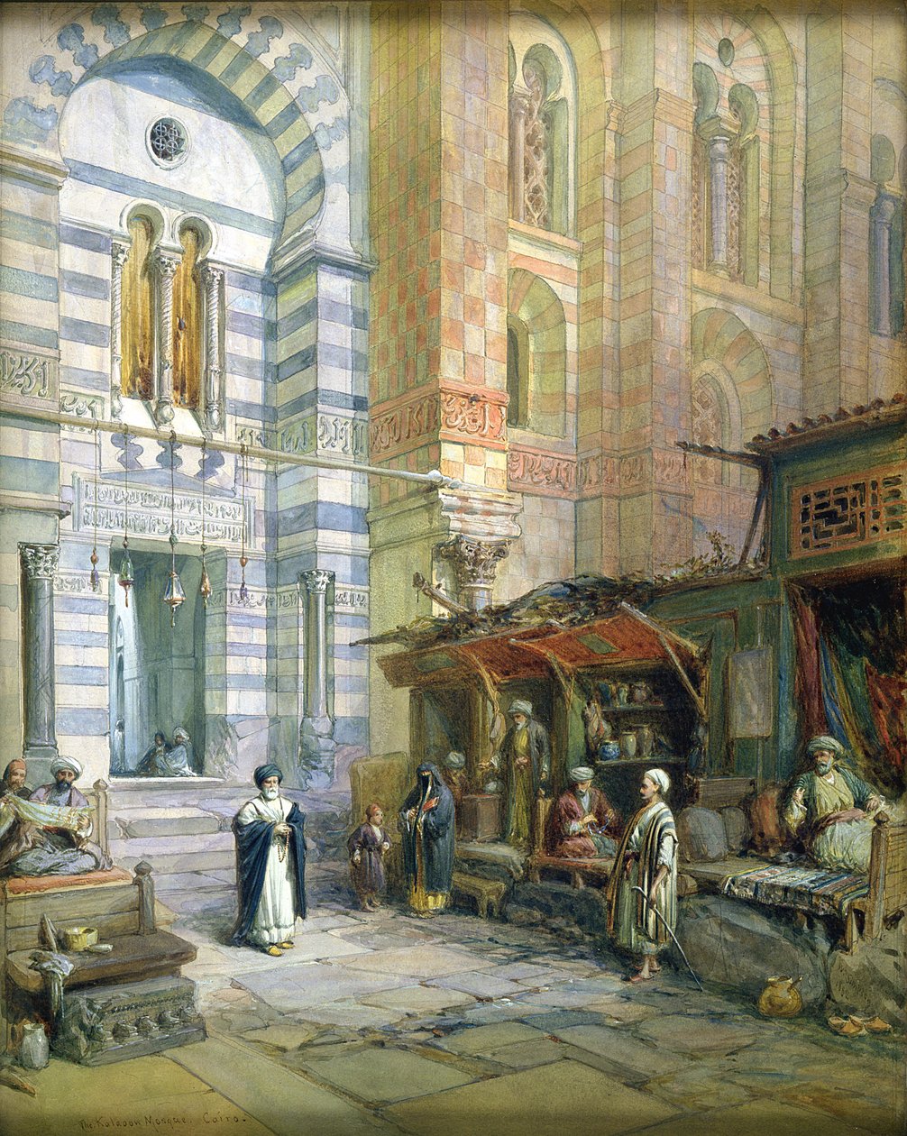 El Maristán o Mezquita-Hospital de Kalaun, El Cairo, 1882 de William Crimea Simpson