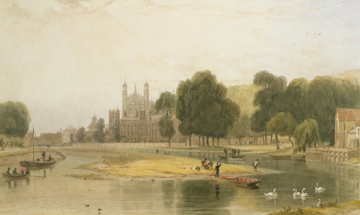 Eton College, 1827 de William Daniell