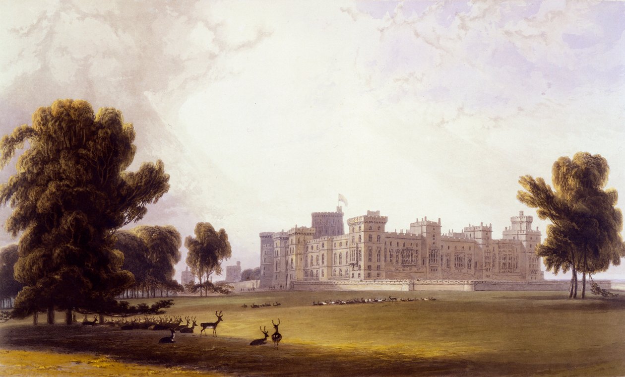 Castillo de Windsor desde el extremo sur, de 