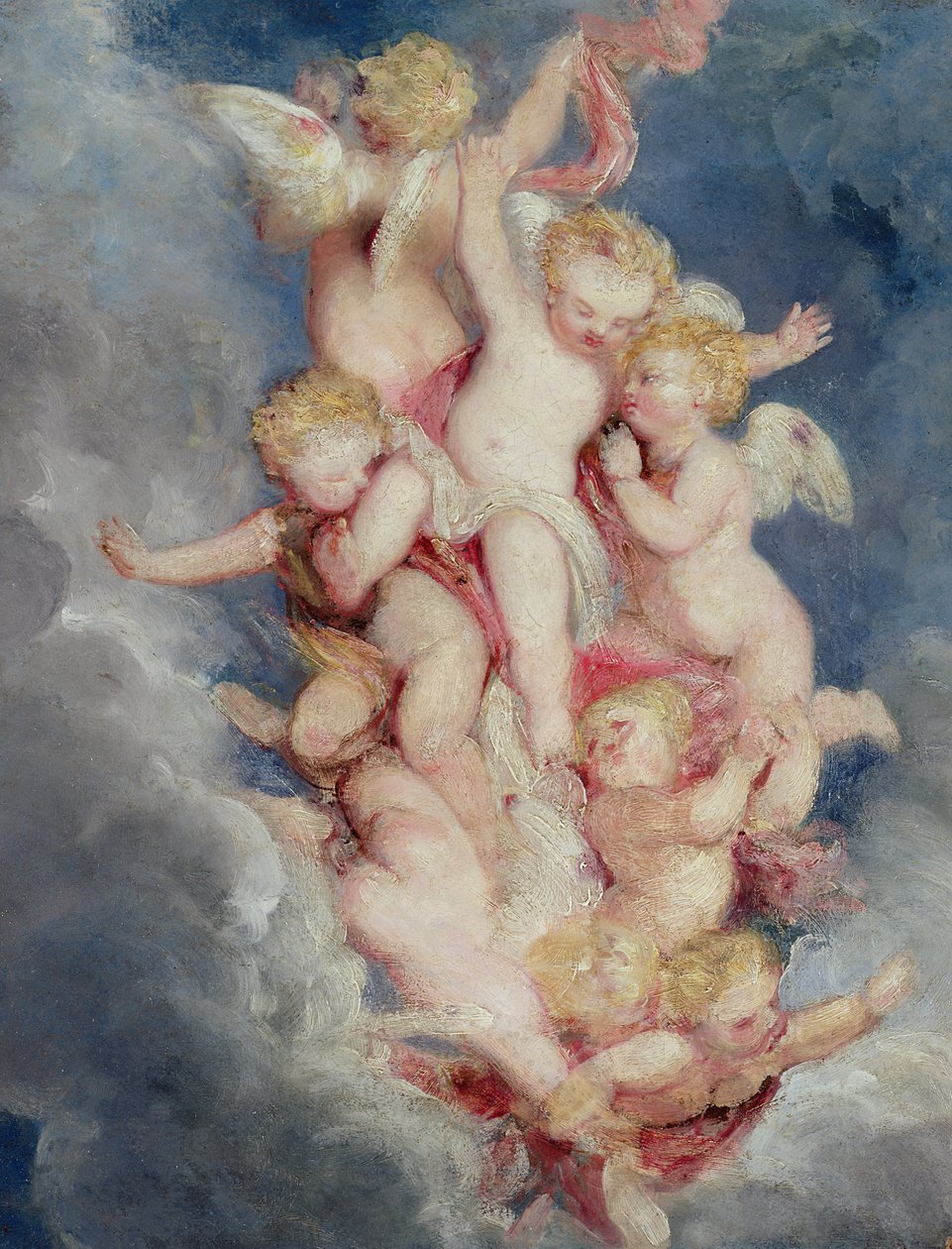 Putti ascendiendo de William Derby