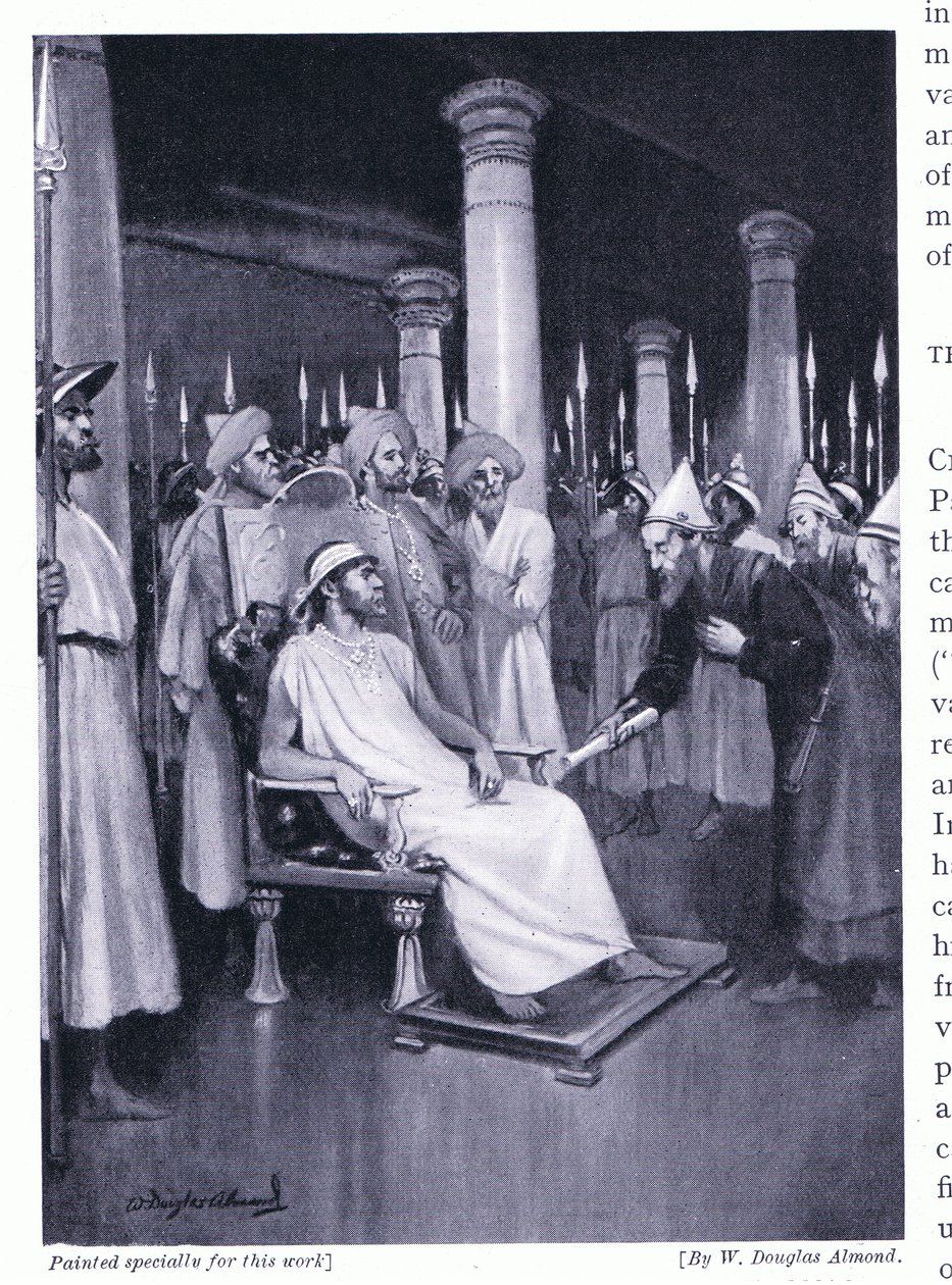 Gondophares recibe una carta de Santo Tomás 45 d.C. de William Douglas Almond