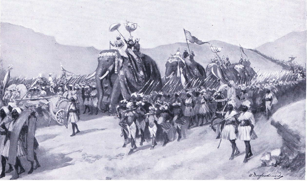 Vikramadaditya Gupta sale a la guerra 395 d.C. de William Douglas Almond