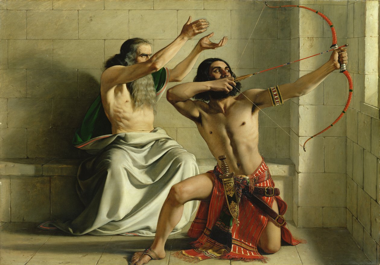 Joás Disparando la Flecha de la Liberación, 1844 de William Dyce