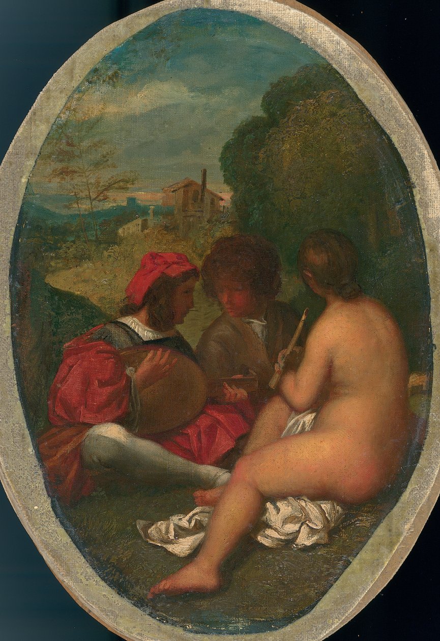 Le Concert Champetre, después de Tiziano de William Etty