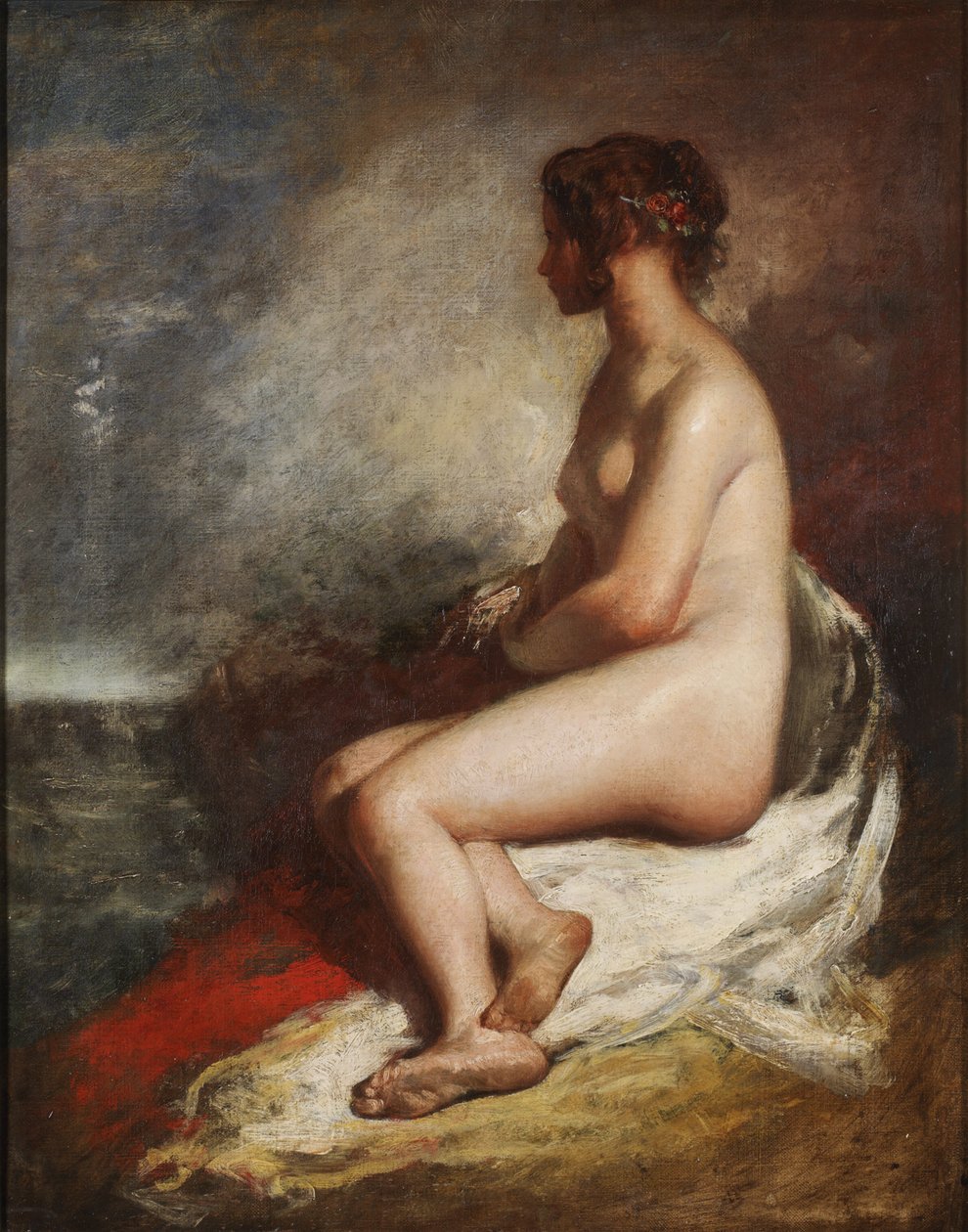 Estudio de un desnudo sentado de William Etty