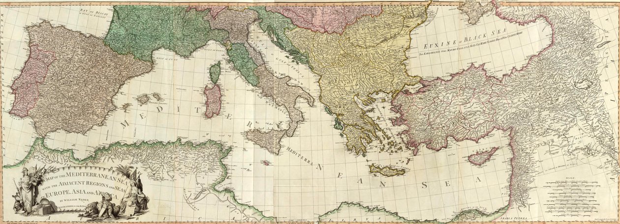Mediterráneo compuesto de William Faden