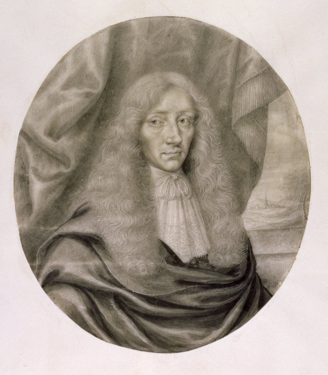 Retrato de Robert Boyle, siglo XVII de William Faithorne