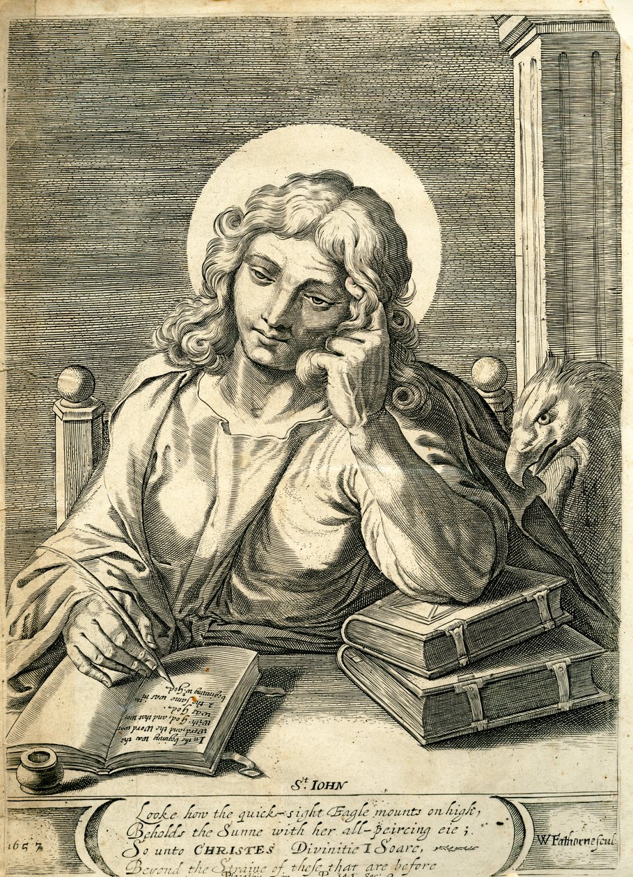 San Juan Evangelista, 1657 de William Faithorne