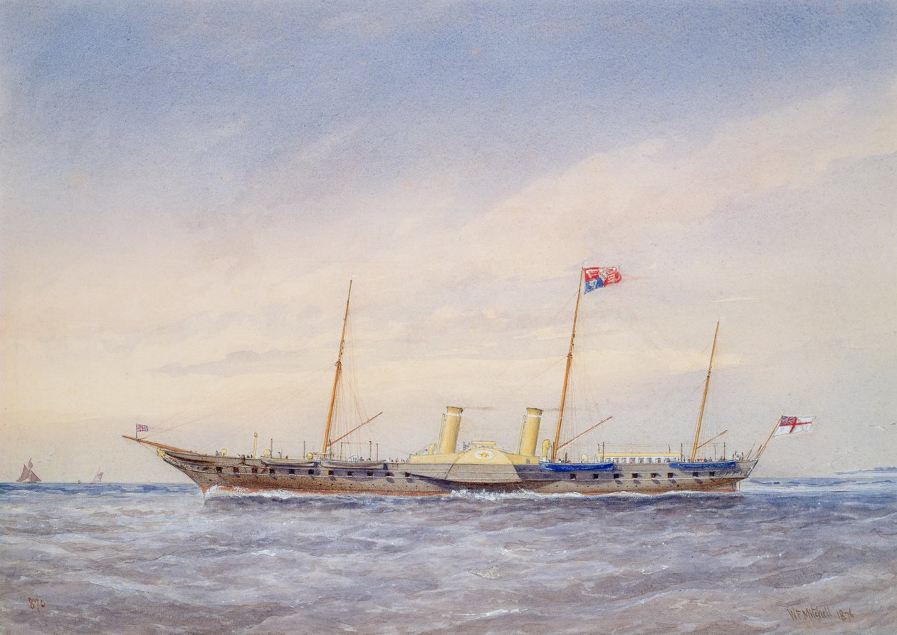 El Yate Real Osbourne, 1876 de William Frederick Mitchell