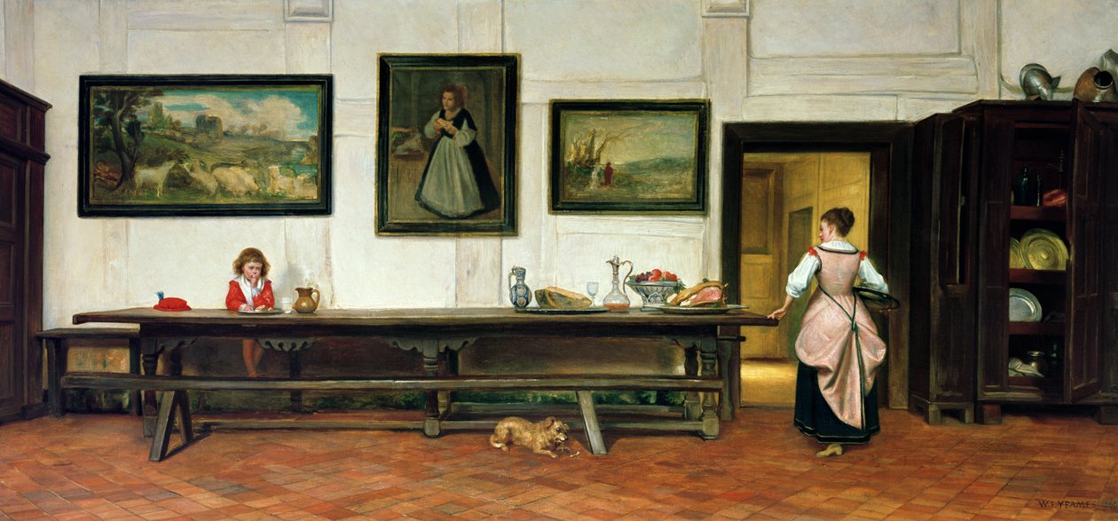 Interior de un comedor, 1866 de William Frederick Yeames