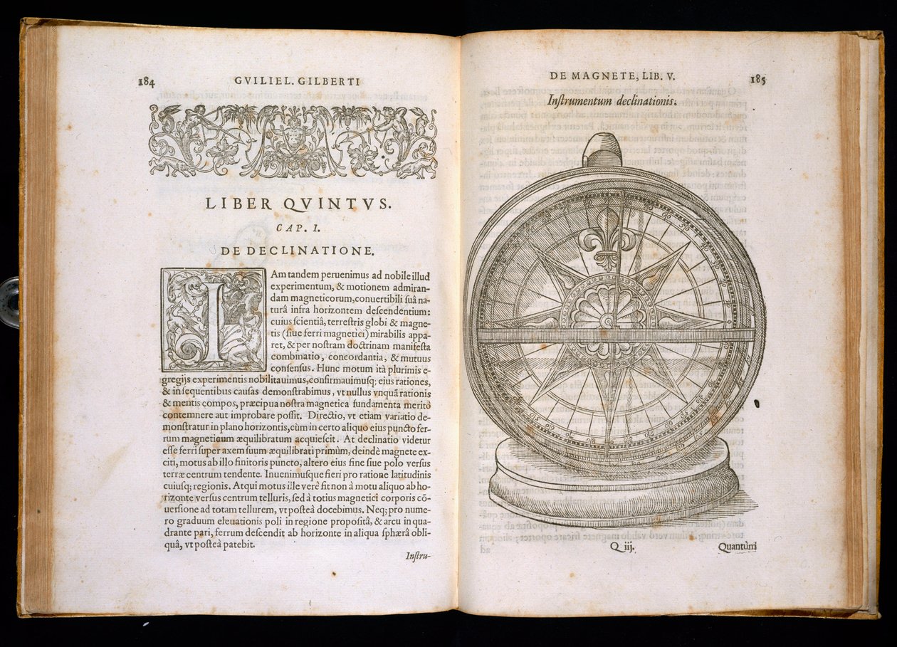 Experimentando en las propiedades de los metales magnéticos, del Capítulo 5 de De Magnete, Magneticisque Corporibus, et de Magno Magnete Tellure, pub. Petrus Short, Londres, 1600 de William Gilbert
