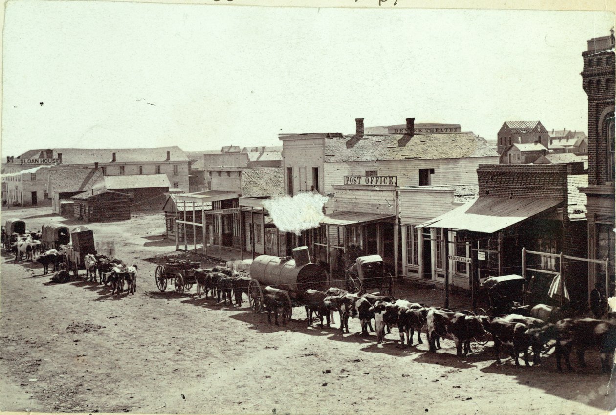 Calle Larimer, Denver, Colorado, 1862 de William Gunnison Chamberlain