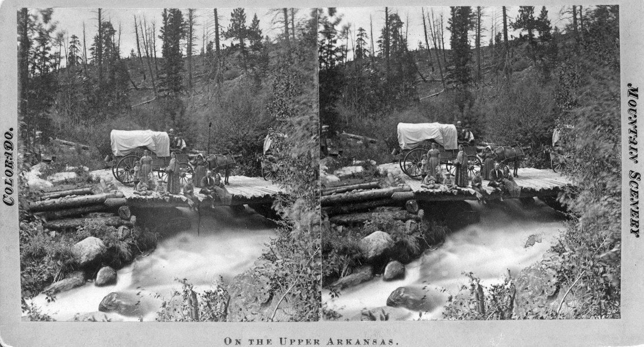 En el Alto Arkansas, c.1870 de William Gunnison Chamberlain