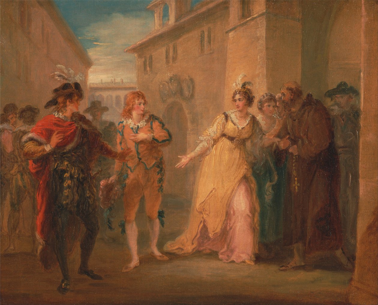 La revelación del compromiso de Olivia, de Noche de Reyes, Acto V, Escena i de William Hamilton