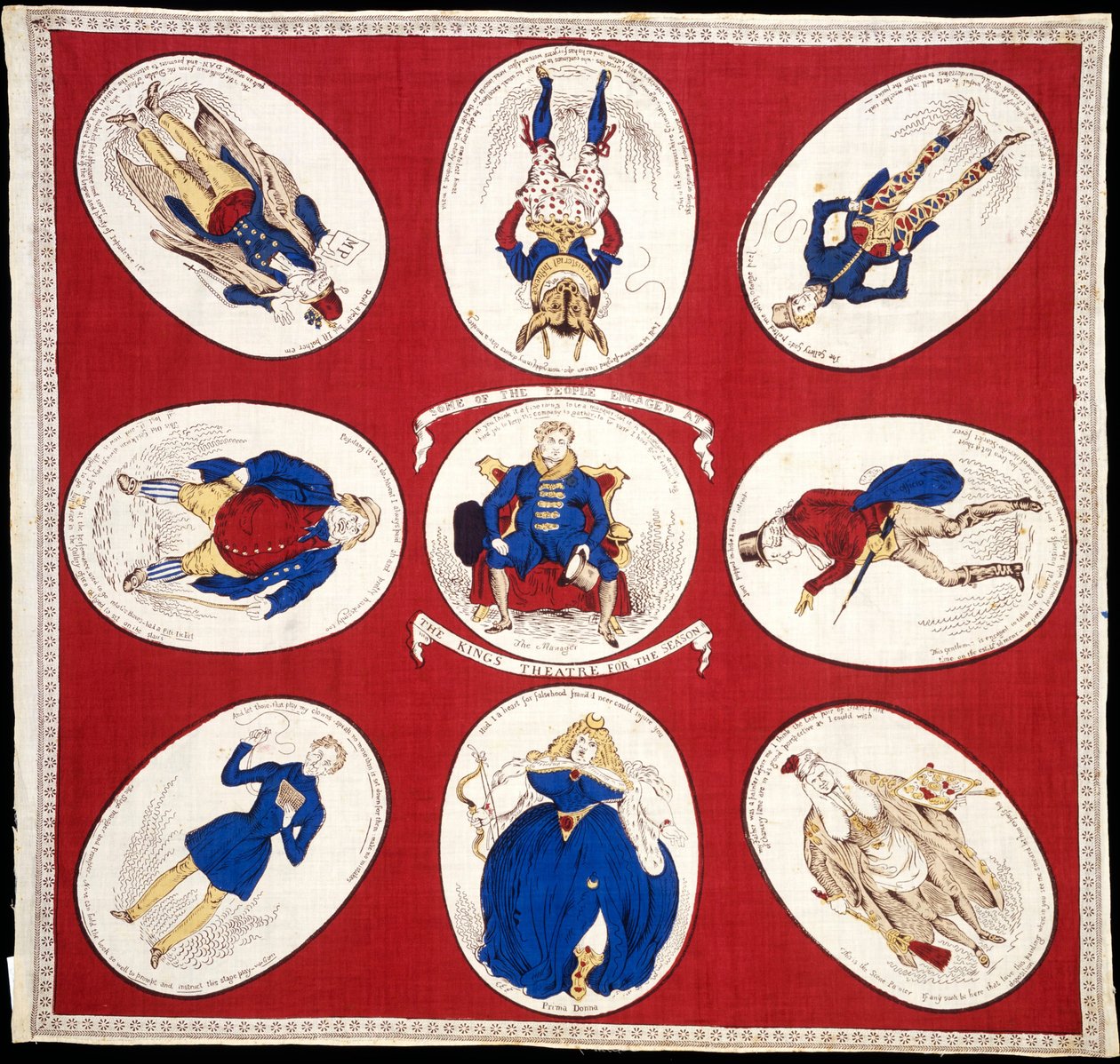 Pañuelo; pañuelo conmemorativo de William Heath