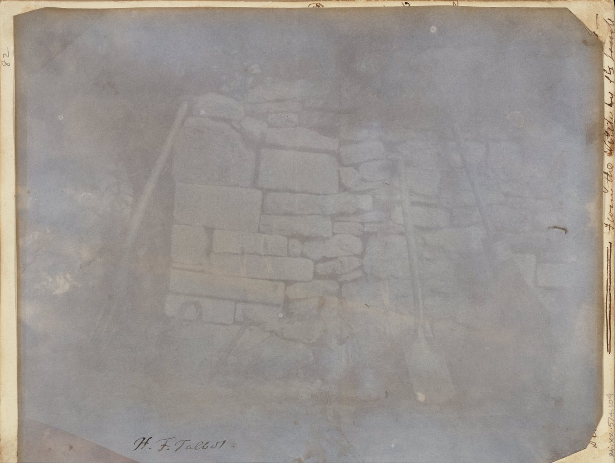 (Muro en el terreno de melones, Abadía de Lacock) de William Henry Fox Talbot
