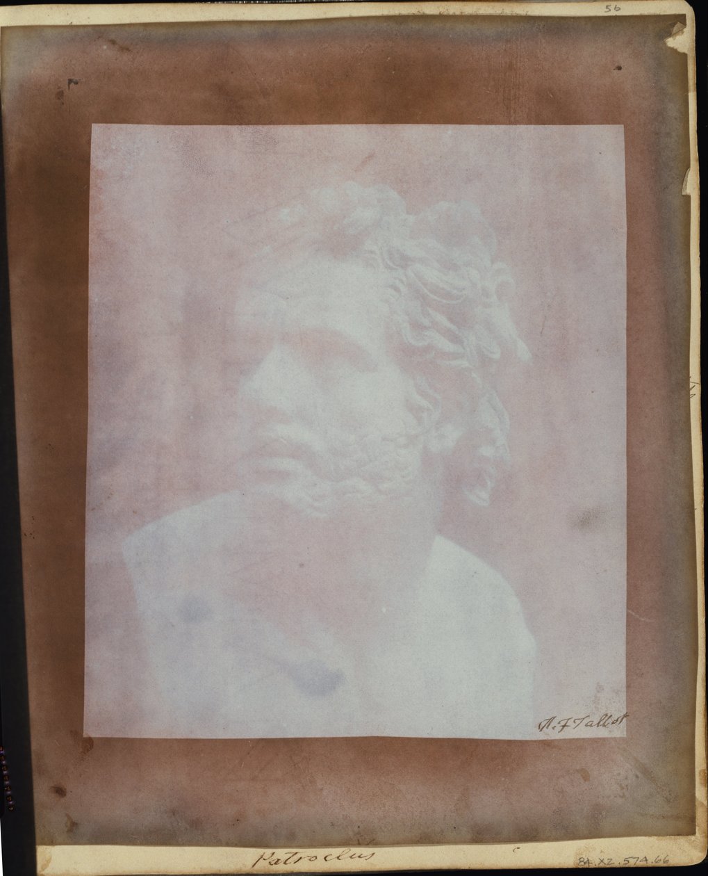 Busto de Patroclo de William Henry Fox Talbot