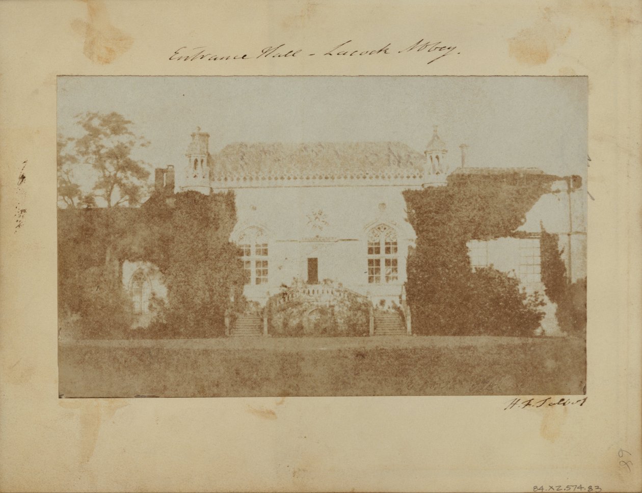 Abadía de Lacock, el frente oeste de William Henry Fox Talbot