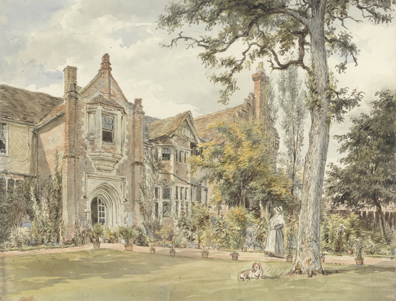 La Casa de Conferencias, Watford, c.1820 de William Henry Hunt