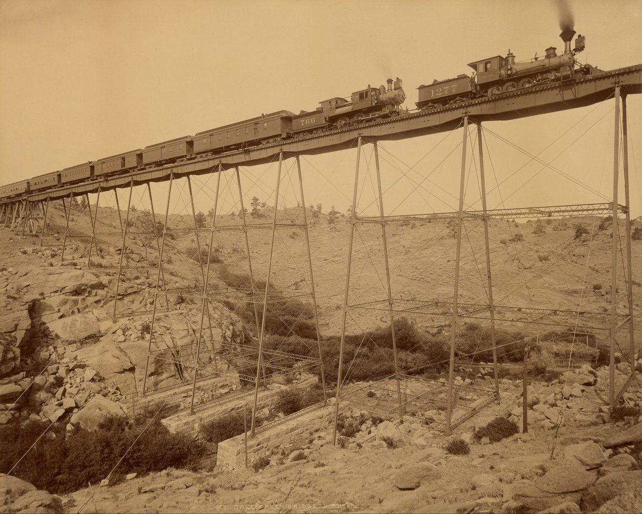 Puente de Dale Creek de William Henry Jackson