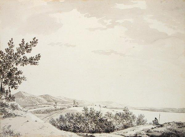 Vista de las Colinas de Rajmahal con un Centinela en Primer Plano, c.1781 de William Hodges