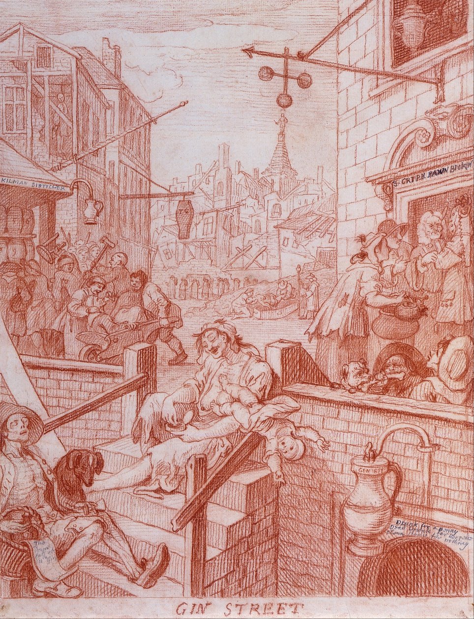 Calle del Gin de William Hogarth