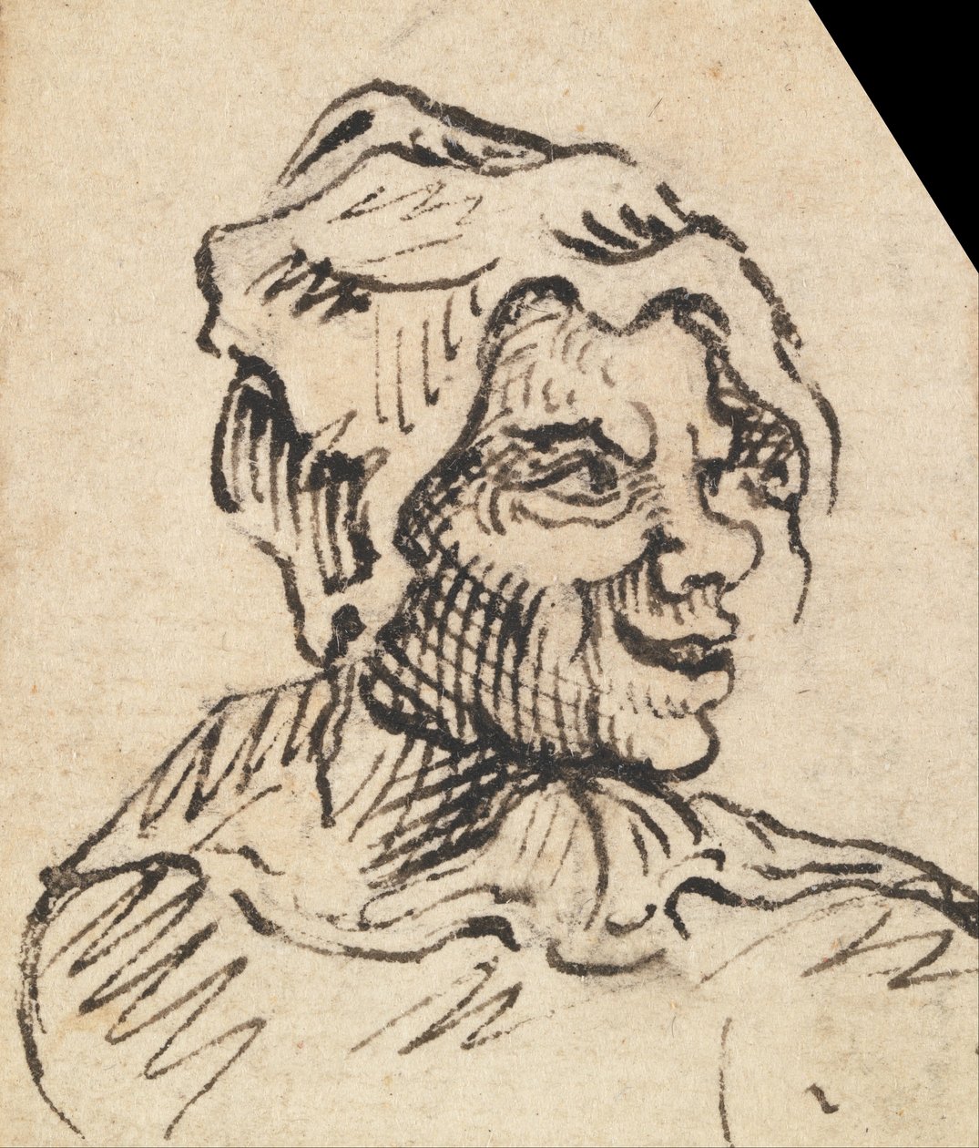 Cabeza femenina grotesca de William Hogarth