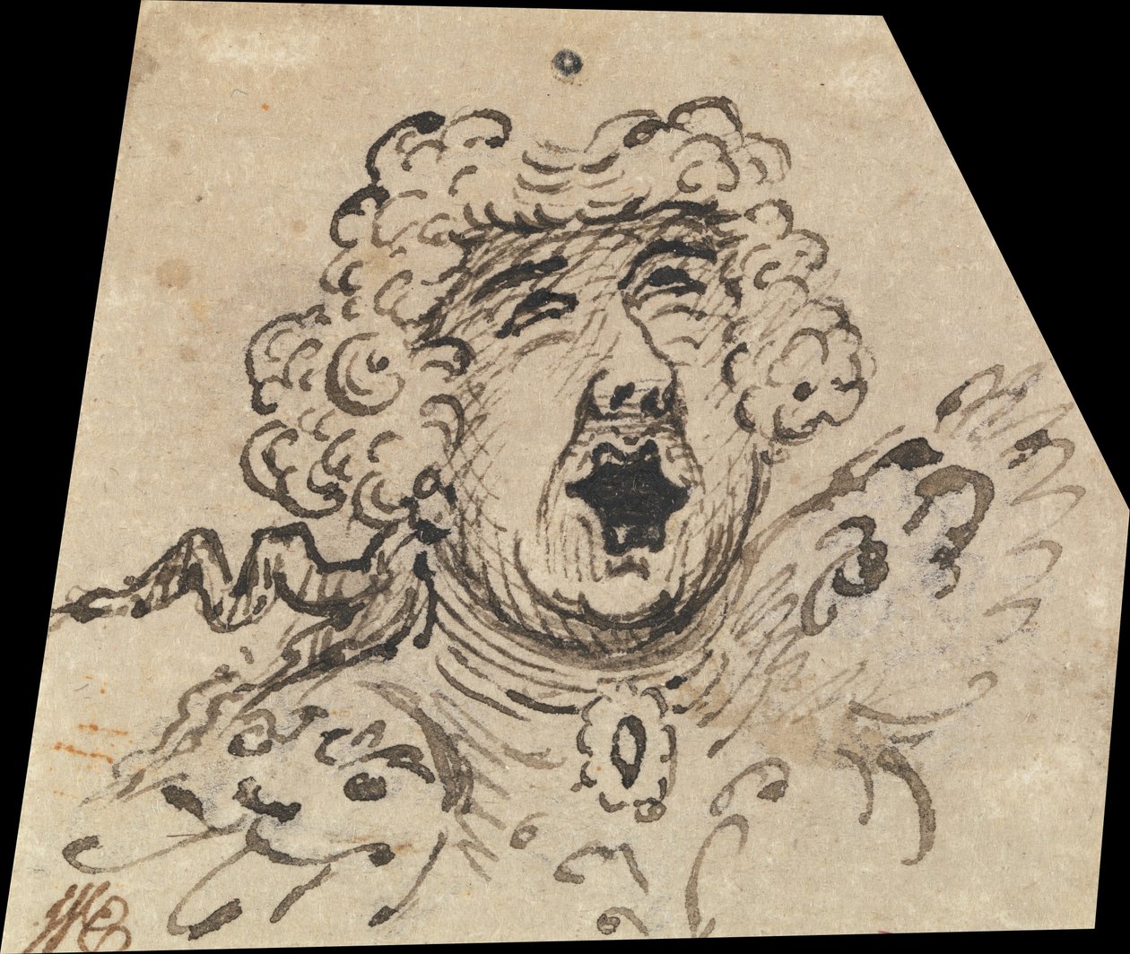 Cabeza femenina grotesca de William Hogarth