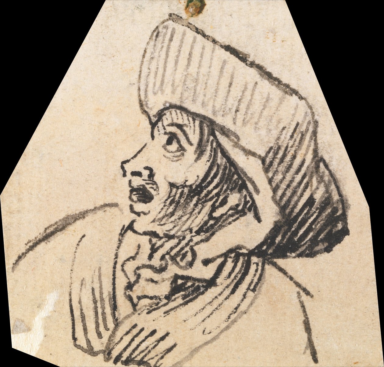 Cabeza masculina grotesca de William Hogarth