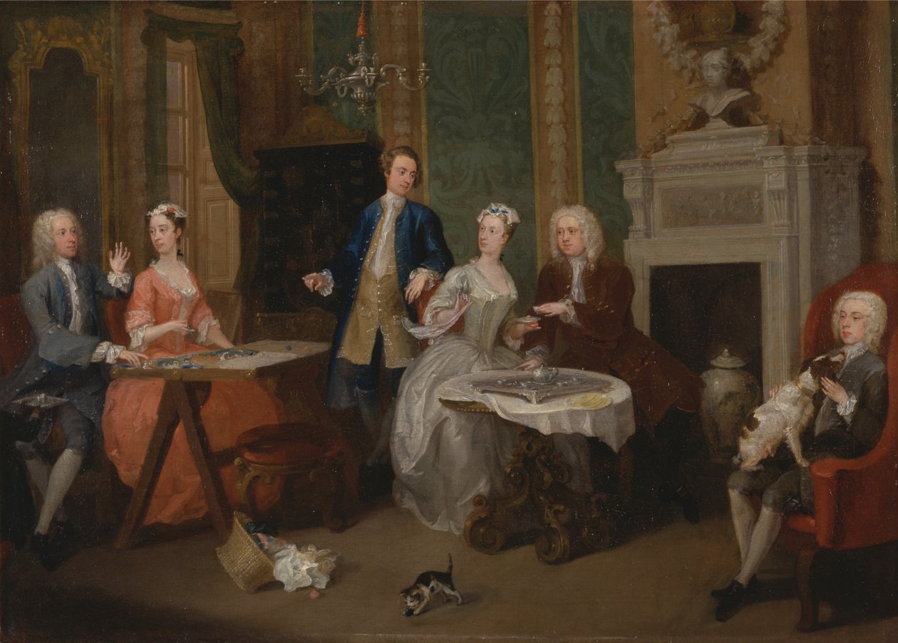 Retrato de una familia de William Hogarth