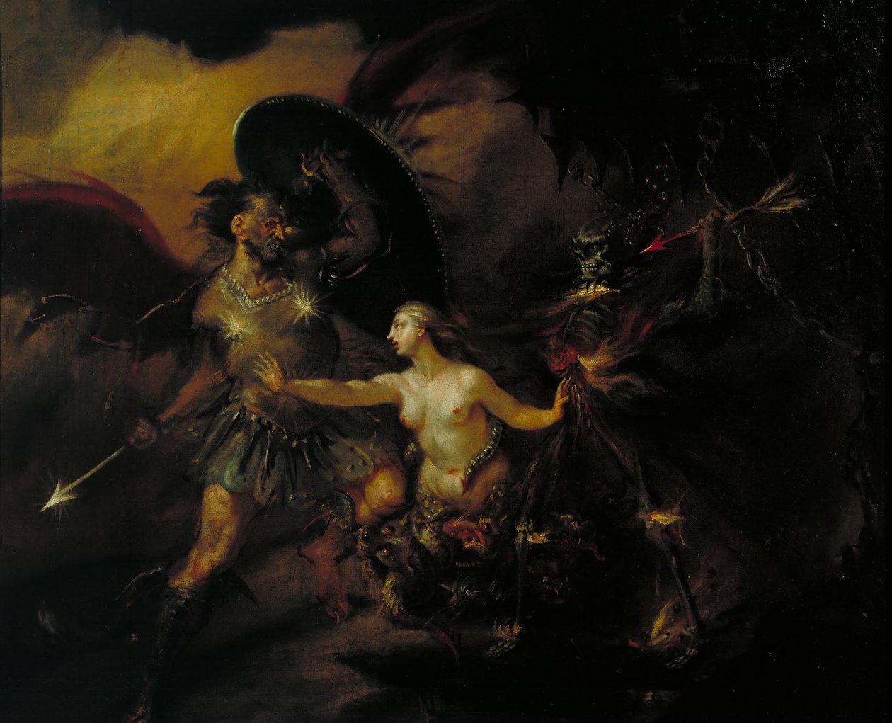 Satanás, pecado y muerte (una escena de 