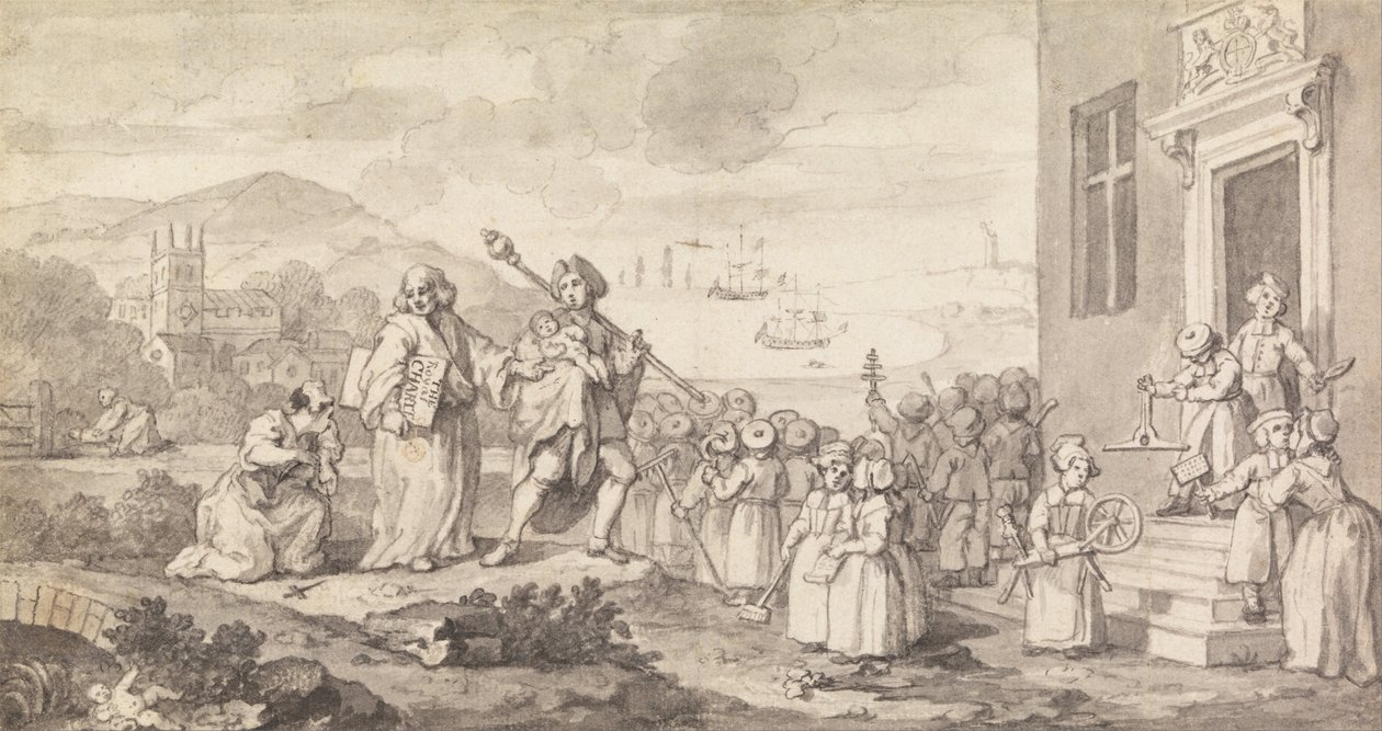 Estudio para los expósitos de William Hogarth