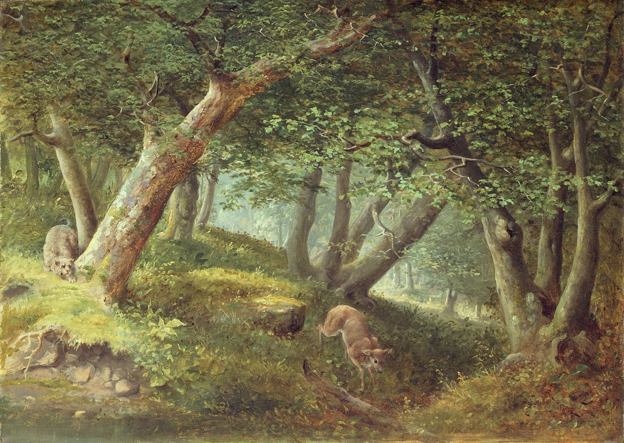 En el bosque, 1856 de William Holbrook Beard