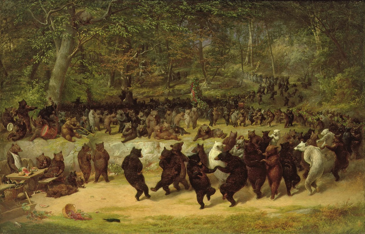 La danza del oso, c.1850 de William Holbrook Beard
