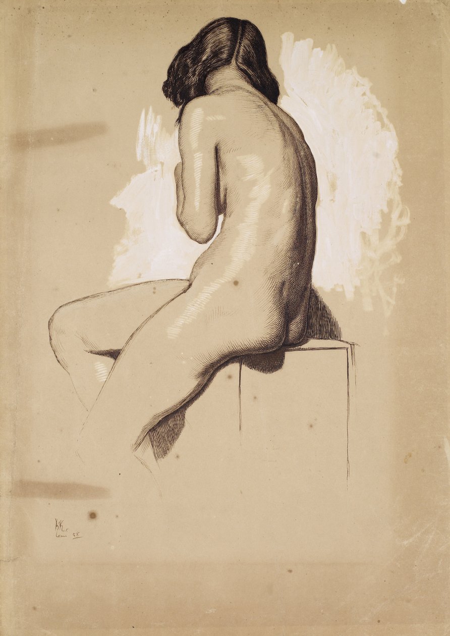 Desnudo femenino de William Holman Hunt