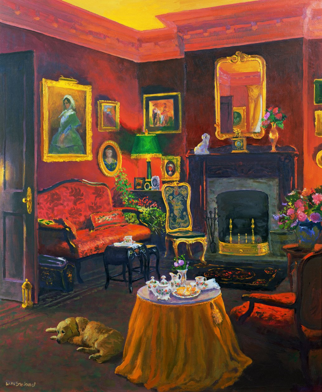 Habitación roja (estilo victoriano) de William Ireland