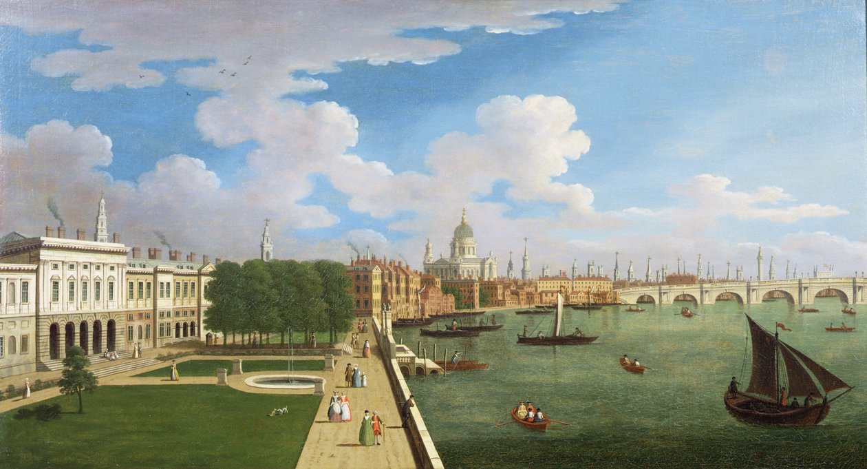 Vista Panorámica del Támesis con San Pablo de William James