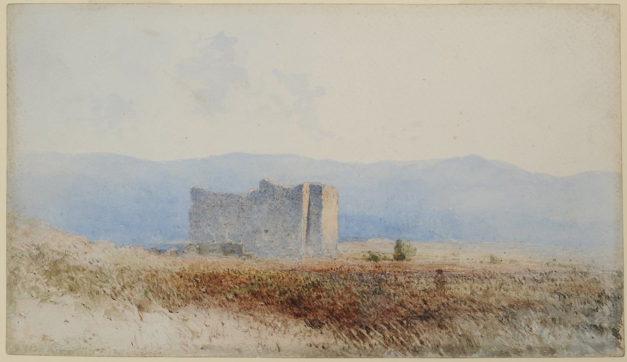 Castillo de Buits, cerca de Bewcastle, 1840-58 de William James Blacklock