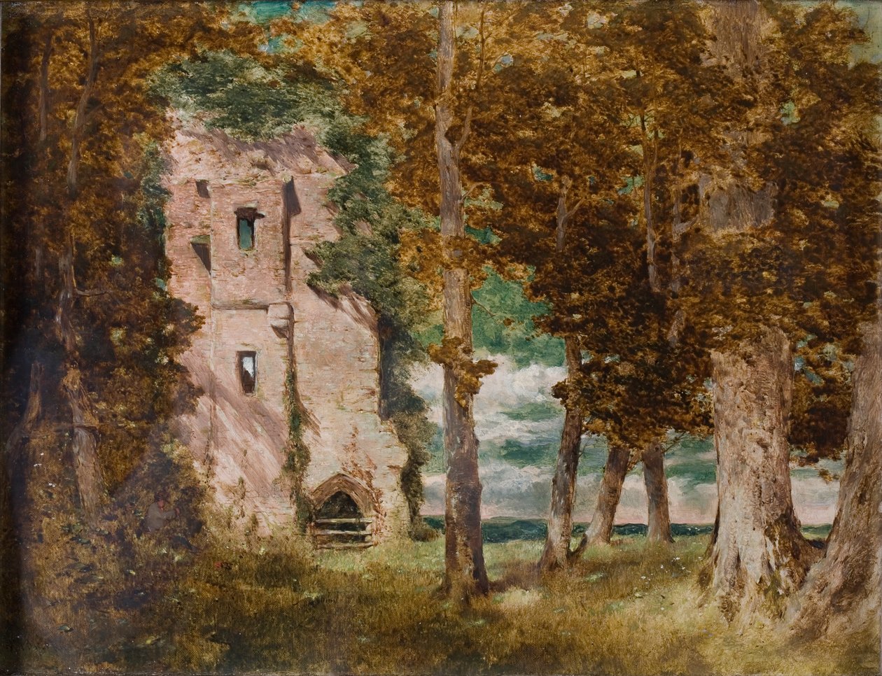 Ruinas del Castillo de Kirkoswald, Cumberland de William James Blacklock