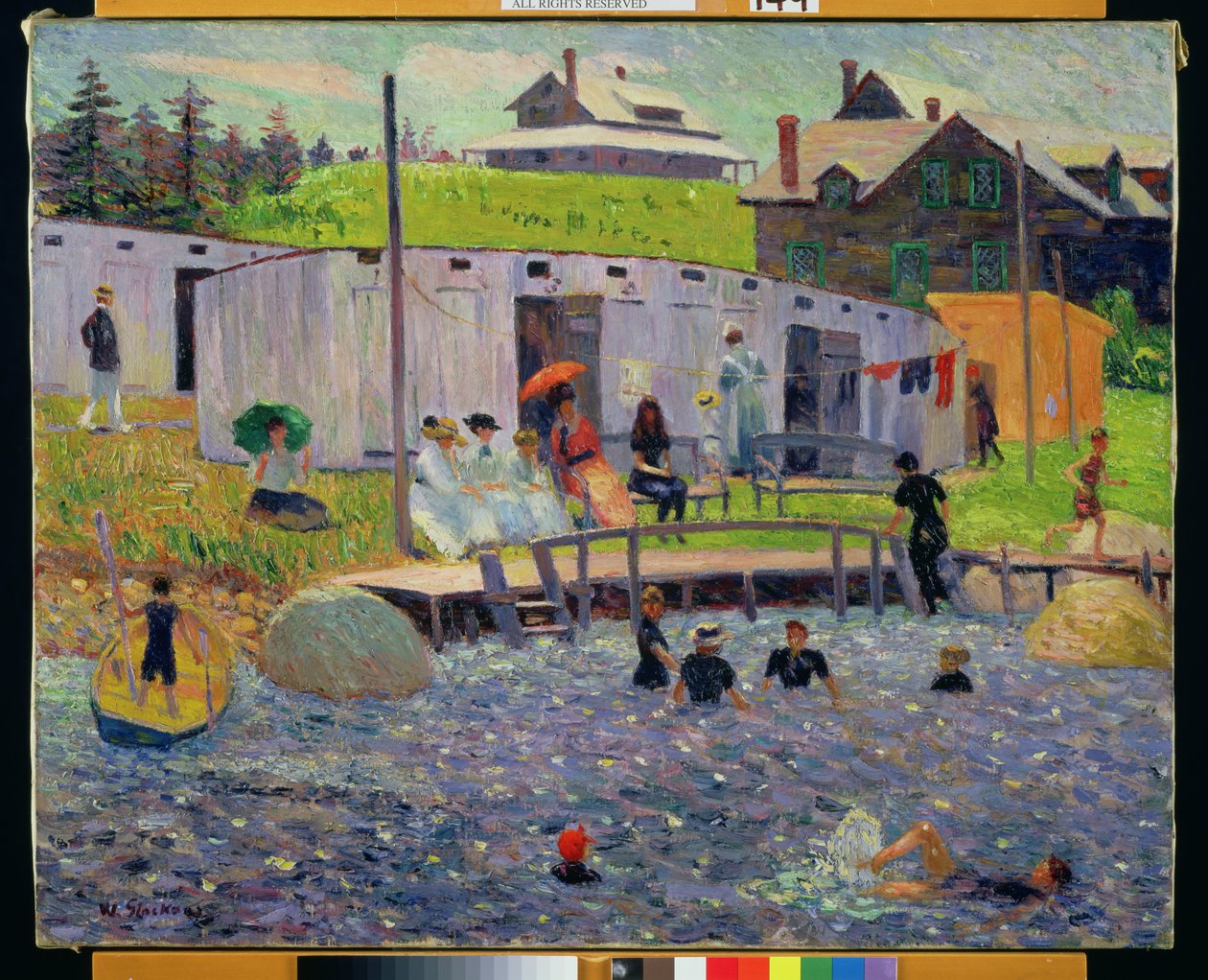 Hora de baño en Chester de William James Glackens